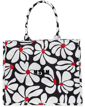 MSGM Tote Bags - Zwart