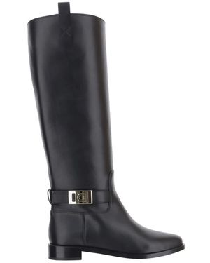Ferragamo Zakia Lederstiefel - Schwarz