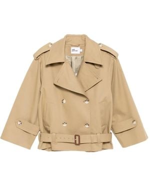 Self-Portrait Trench Coats - Natural