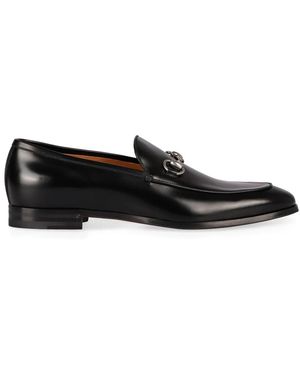 Gucci Leder Horsebit Loafers - Schwarz