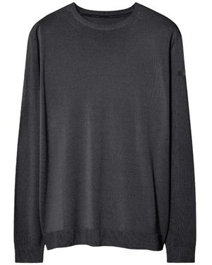 Rrd Truien & Vesten ,Grijs ,Maxell Round Knit - Zwart