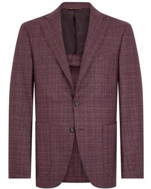Canali Jassen ,Rood ,Wol Blazers - Paars