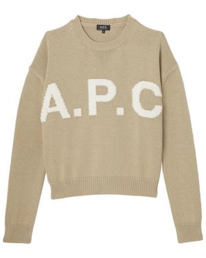 A.P.C. Logo Pullover - Natur