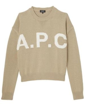 A.P.C. Round-Neck Knitwear - Natural