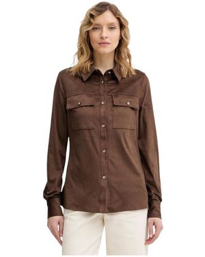 Guess Overhemden ,Bruin ,Polyester Nunzia Shirt