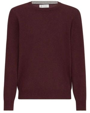 Brunello Cucinelli Round-Neck Knitwear - Viola