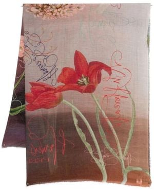 Faliero Sarti Bloemen Feel Print Stola - Meerkleurig