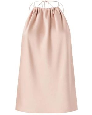 Pinko Overhemden ,Roze ,Polyester Carota Top Satin