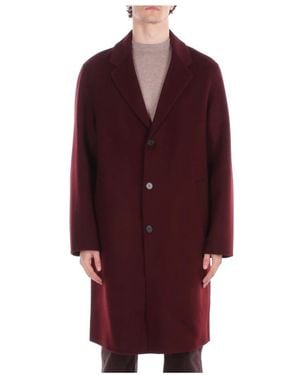 Amaranto Single-Breasted Coats - Rojo