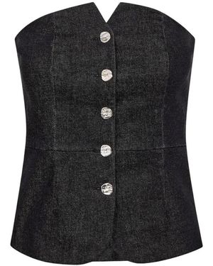 co'couture Sleeveless Tops - Black