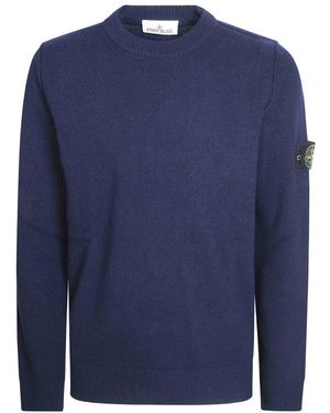 Stone Island Round-Neck Knitwear - Blue
