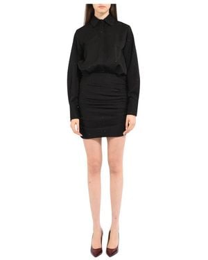 ACTUALEE Shirt Dresses - Black
