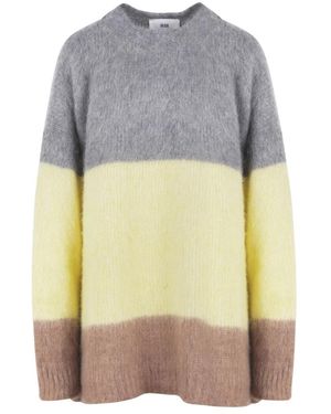 SOLOTRE Round-Neck Knitwear - Grigio