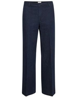 My Essential Wardrobe Wide Trousers - Azul