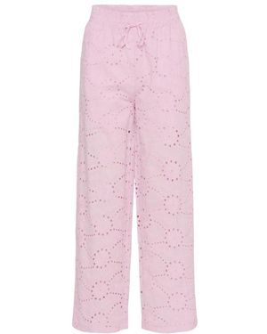 Saint Tropez Broeken ,Roze ,Wide Broeken