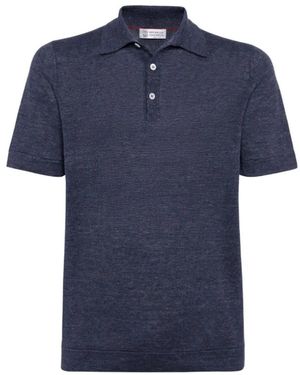 Brunello Cucinelli Polo Shirts - Blu