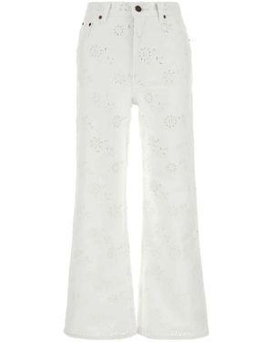 Chloé Wide Jeans - White