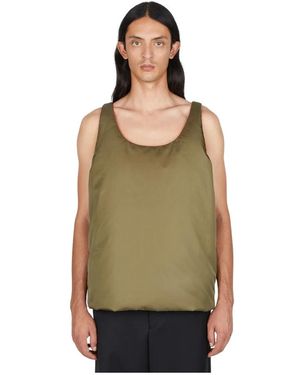 Prada Jassen ,Groen ,Nylon Re Nylon Padded Gilet