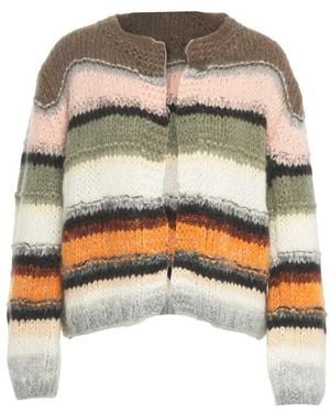 DAWNxDARE Gestreifter Strick-Cardigan Aw25 - Mehrfarbig