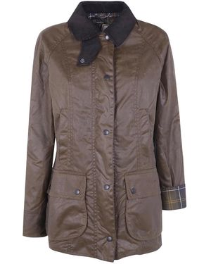 Barbour Fitness ,Bruin ,Katoen Beadnell Wax Jacket