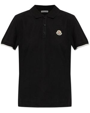 Moncler Polo Met Logopatch - Zwart