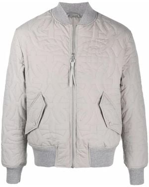 Ferragamo Gancini-Logo Bomberjacke - Grau