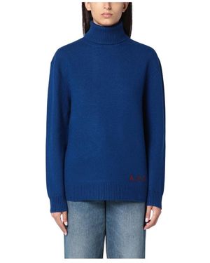 A.P.C. Truien & Vesten ,Blauw ,Trui Dolcevita