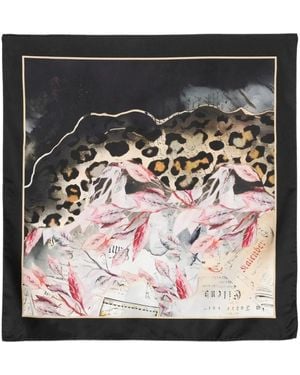 D'Aniello Silky Scarves - Negro