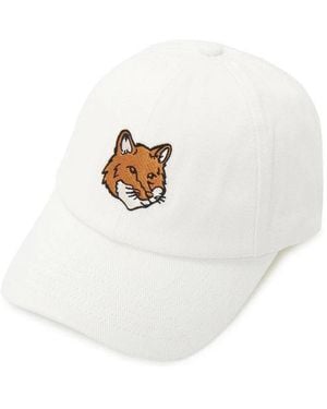 Maison Kitsuné Caps - White