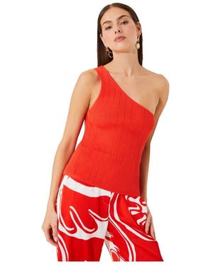 Suncoo Sleeveless Tops - Rojo