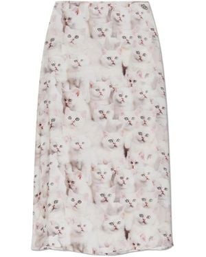 DIESEL Midi Skirts - Grijs