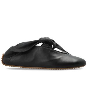 Odissi Schoenen ,Zwart ,Leer Leren Ballerina's