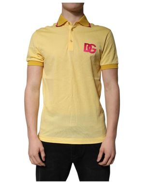Dolce & Gabbana Polo Shirts - Yellow