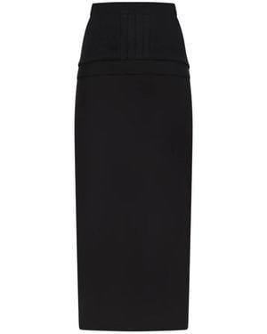 The Attico Maxi Skirts - Black