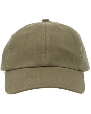Paul Smith Signature Stripe Linen Cap - Grün