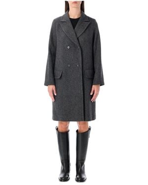 A.P.C. Double-Breasted Coats - Zwart