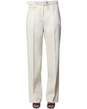 Givenchy High-Waisted Wide Leg Tailored Hosen With Belt - Grau