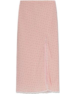 LoveShackFancy Lange Silvia Rok - Roze