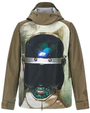 Undercover Jassen ,Veelkleurig ,Nylon Uc 2E4205-1 Jacket - Groen