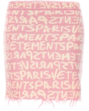 Vetements Short Skirts - Pink