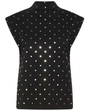 Marella Sleeveless Tops - Negro