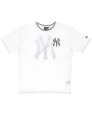 KTZ Mlb Distressed Grafik Tee Weiß