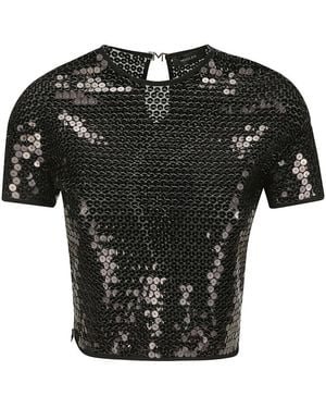 Mugler Stilvolles top duft to0691 - Schwarz