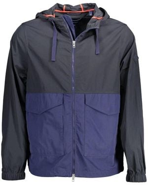 GANT Blauwe Sportjas Met Capuchon
