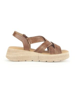 Gabor Flat Sandals - Marrone