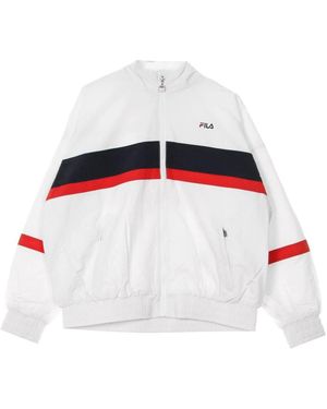 Fila Jassen ,Wit ,Windjack Wit/Zwart/Rood