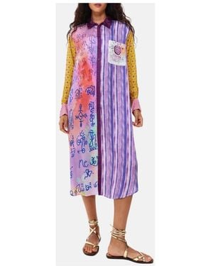 ME 369 Shirt Dresses - Purple