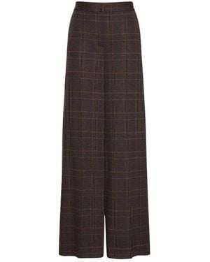 Max Mara Broeken ,Bruin ,Mxmemiro Wijde Broek