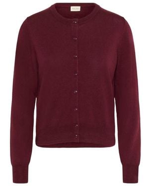 Part Two Klassieke Cardigan Sweater - Paars