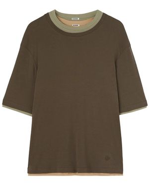 Jil Sander T-Shirts - Verde